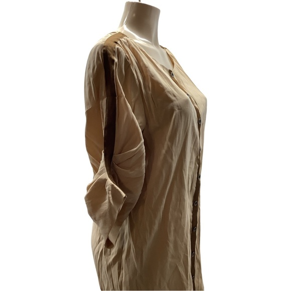 Donna Morgan Size 12 Khaki Dress. Vintage Style. New - Picture 3 of 7